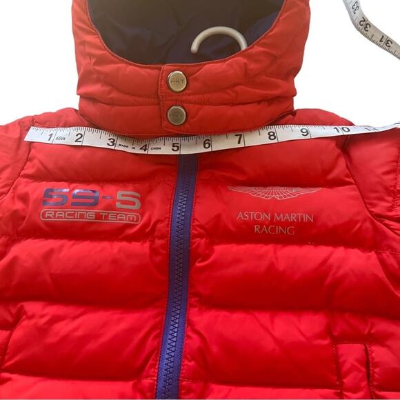 Hackett London Aston Martin Racing Red Down Puffer Jacket Toddler Size 24 months - Picture 3 of 16
